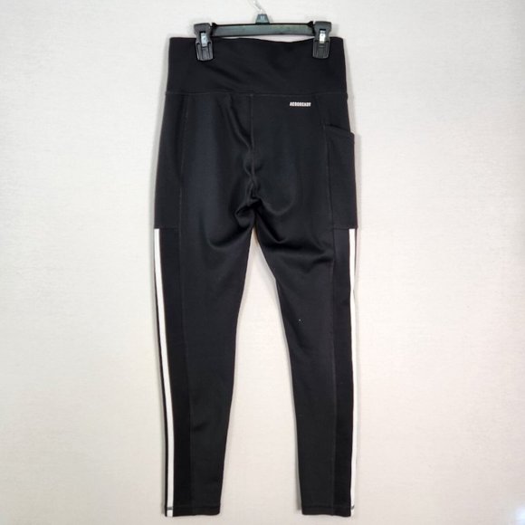 Womens Adidas Leggings Athletic Ankle Pants Size Small Skinny Leg Used - Picture 2 of 13